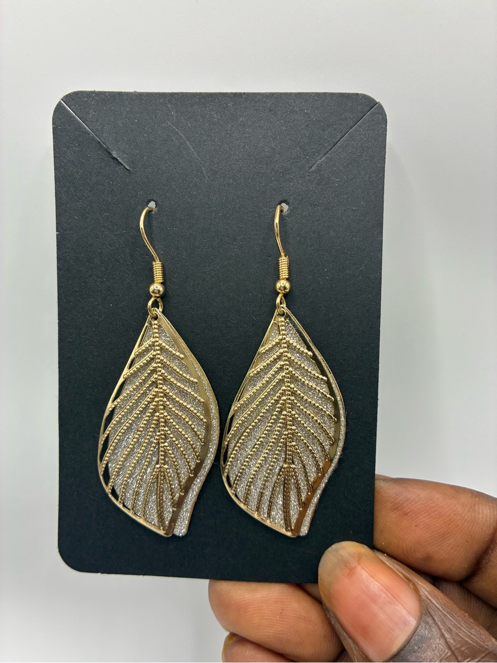 Gold Leaf Filigree Drop Earrings - Women Jewelry